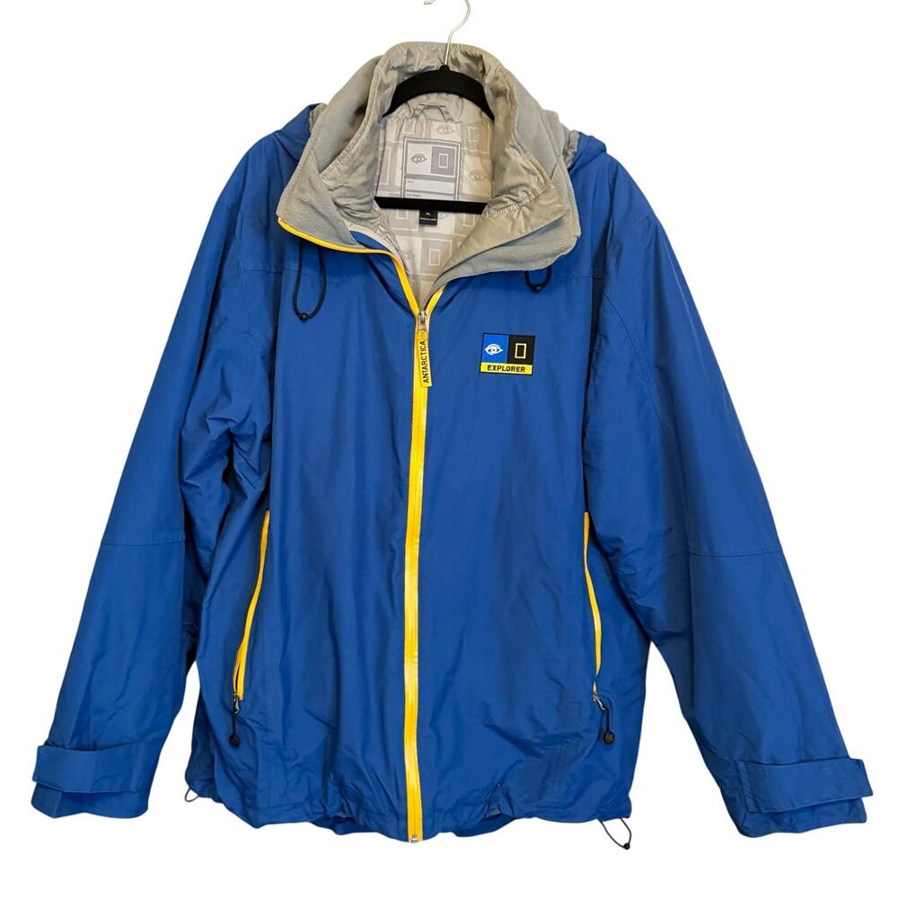 Ship to Shore Traveler Antarctica Layering Jacket Mens XL Blue Gorpcore Outdoor